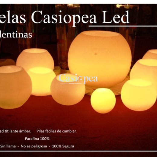 Vela Esfera LED 10 cm